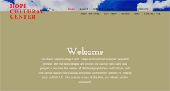 Desktop Screenshot of hopiculturalcenter.com